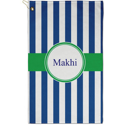Stripes Golf Towel - Poly-Cotton Blend - Small w/ Name or Text