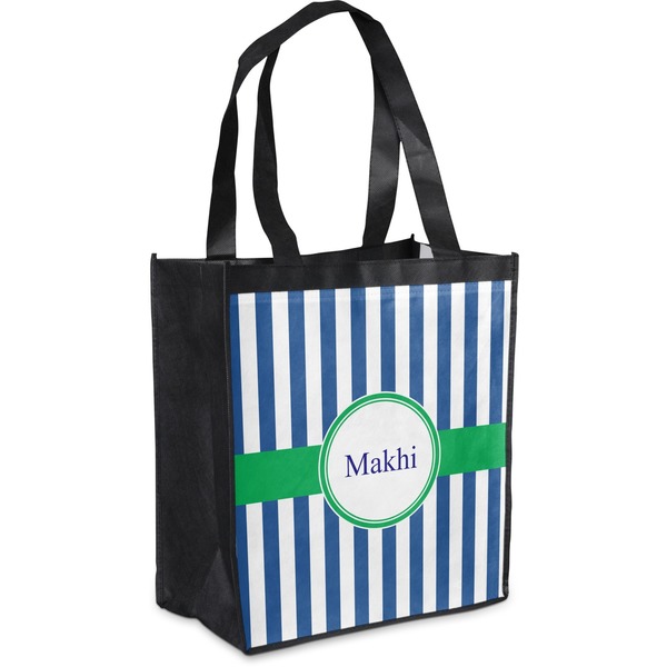 Custom Stripes Grocery Bag (Personalized)
