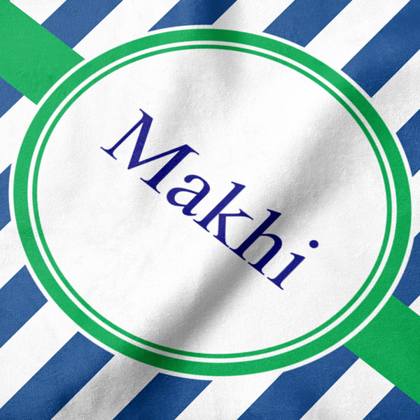 Stripes Hooded Baby Towel- Detail Close Up