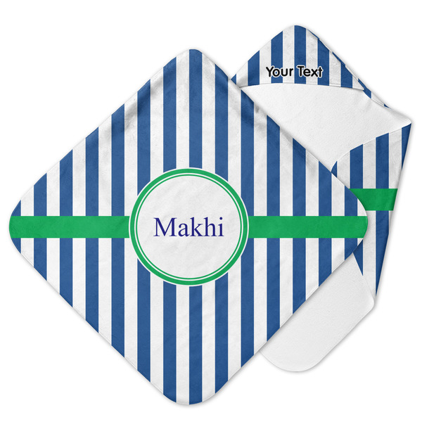 Custom Stripes Hooded Baby Towel (Personalized)