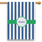 Stripes 28" House Flag - Double Sided (Personalized)