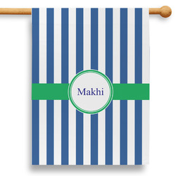 Stripes 28" House Flag - Double Sided (Personalized)