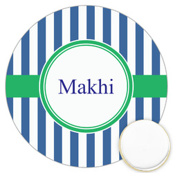 Stripes Printed Cookie Topper - 3.25" (Personalized)