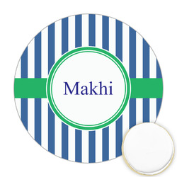 Stripes Printed Cookie Topper - 2.5" (Personalized)
