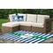 Stripes Indoor / Outdoor Rug - Custom Size w/ Name or Text