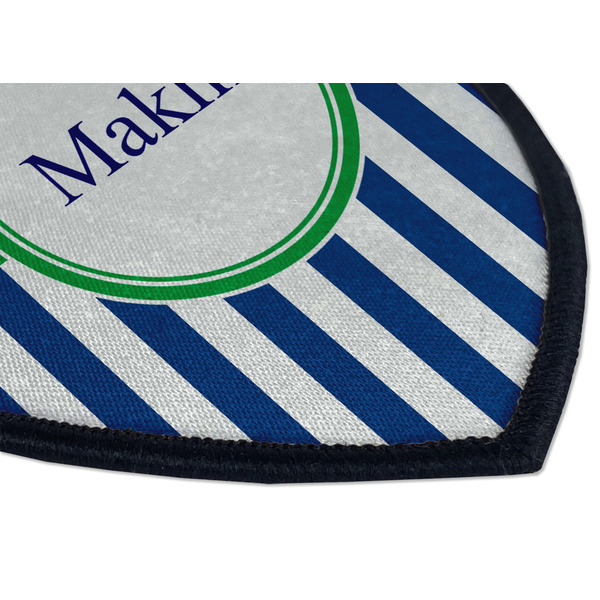 Stripes Iron on Shield 3 Detail