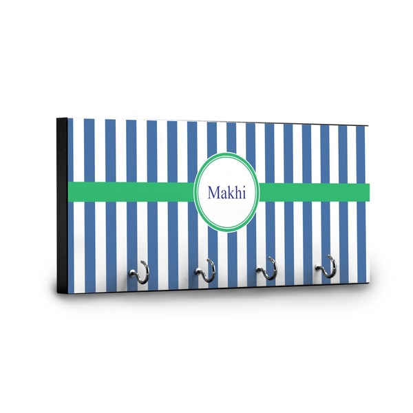 Stripes Key Hanger - Front View with Hooks