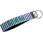 Stripes Wristlet Webbing Keychain Fob (Personalized)