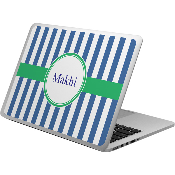 Custom Stripes Laptop Skin - Custom Sized w/ Name or Text