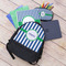 Stripes Large Backpack - Black - With Stuff