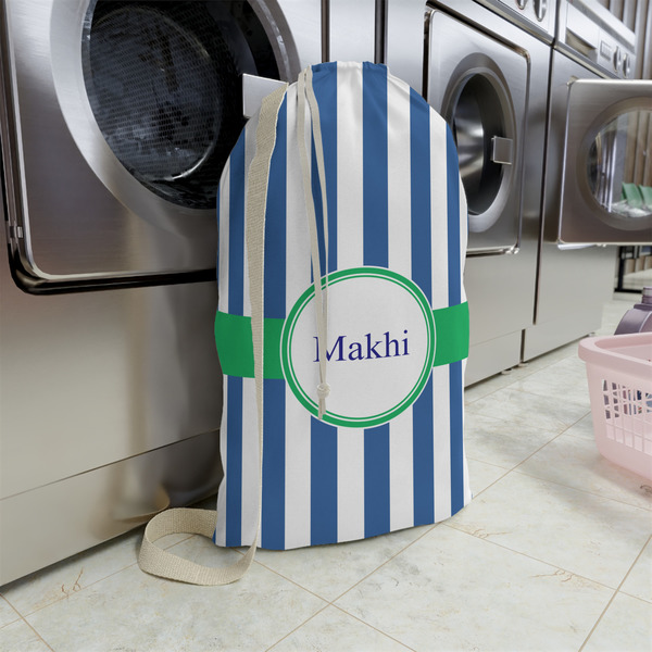 Stripes Large Laundry Bag - In Context