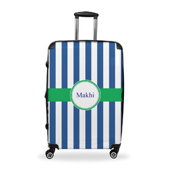 Stripes Suitcase - 28" Large - Checked w/ Name or Text