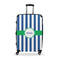 Stripes Suitcase - 28" Large - Checked w/ Name or Text