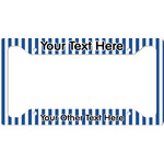 Stripes License Plate Frame - Style A (Personalized)