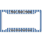 Stripes License Plate Frame (Personalized)
