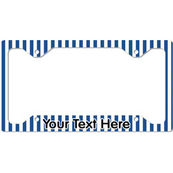 Stripes License Plate Frame - Style C (Personalized)