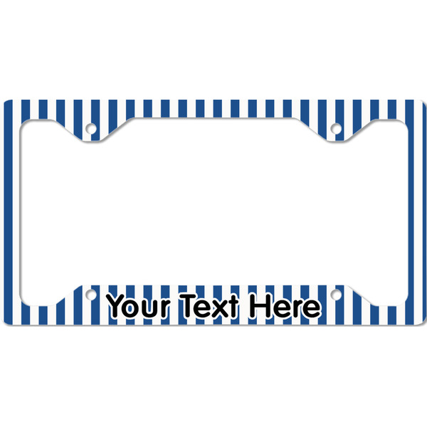 Custom Stripes License Plate Frame - Style C (Personalized)