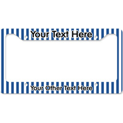 Stripes License Plate Frame - Style B (Personalized)