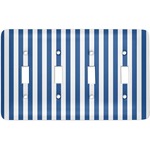 Stripes Light Switch Cover (4 Toggle Plate)