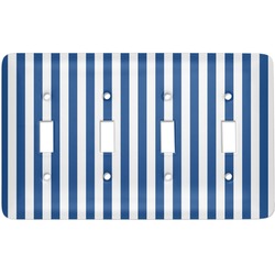 Stripes Light Switch Cover (4 Toggle Plate)