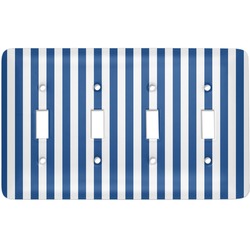 Stripes Light Switch Cover (4 Toggle Plate)