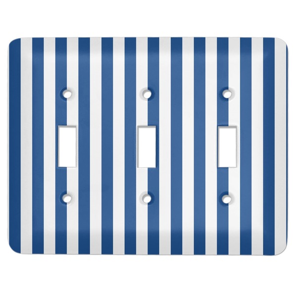Custom Stripes Light Switch Cover (3 Toggle Plate)