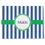 Stripes Single-Sided Linen Placemat - Single w/ Name or Text