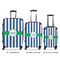 Stripes Luggage Bags all sizes - With Handle