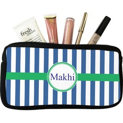 Stripes Makeup / Cosmetic Bag - Small (Personalized)