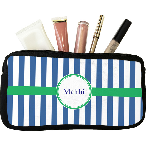 Custom Stripes Makeup / Cosmetic Bag (Personalized)