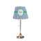 Stripes Poly Film Empire Lampshade - On Stand