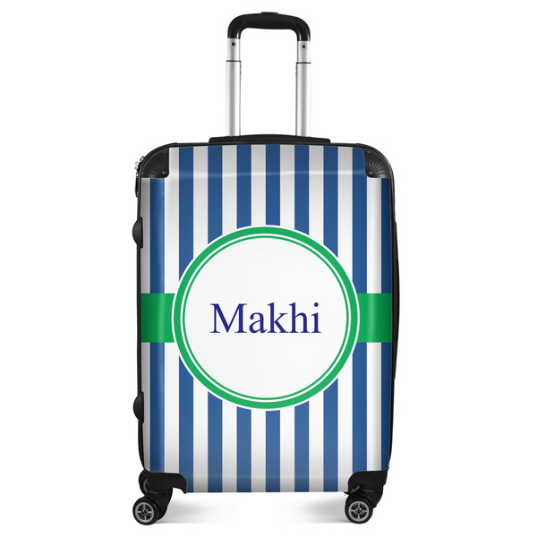 Custom Stripes Suitcase - 24" Medium - Checked (Personalized)