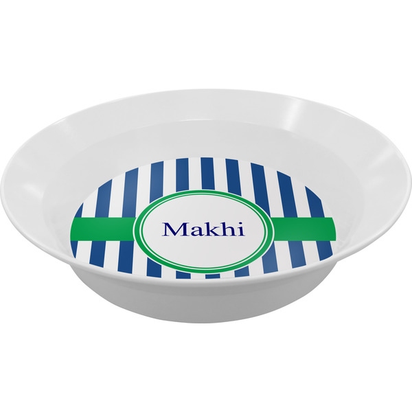 Custom Stripes Melamine Bowl (Personalized)