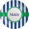 Stripes Melamine Plate (Personalized)