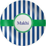 Stripes Melamine Plate - 10" (Personalized)
