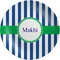 Stripes Melamine Plate (Personalized)