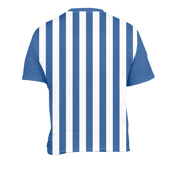 Stripes Men's Crew Neck T Shirt Medium - Back