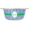Stripes Stainless Steel Dog Bowl - Medium (Personalized)