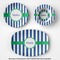 Stripes Microwave & Dishwasher Safe CP Plastic Dishware - Group