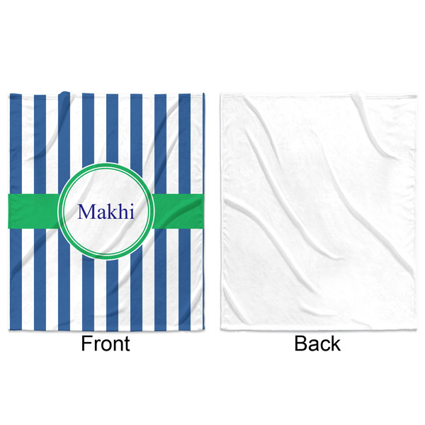 Stripes Minky Blanket - 50"x60" - Single Sided - Front & Back