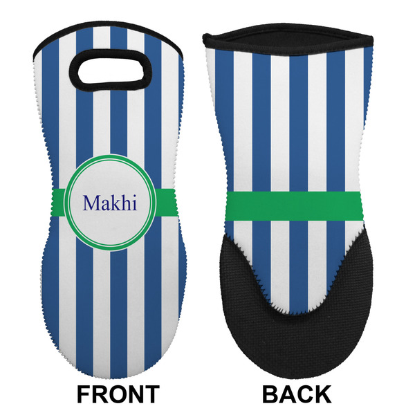 Stripes Neoprene Oven Mitt (Front & Back)