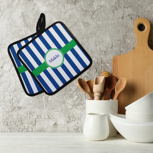 Stripes Neoprene Pot Holder - Set of 2  LIFESTYLE