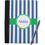 Stripes Notebook Padfolio - Large w/ Name or Text
