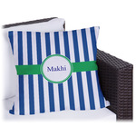 Stripes Outdoor Pillow (Personalized)
