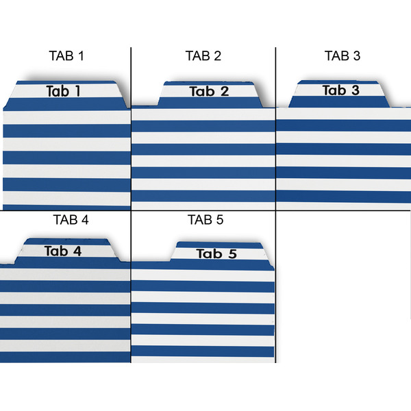 Stripes Page Dividers - Set of 5 - Approval