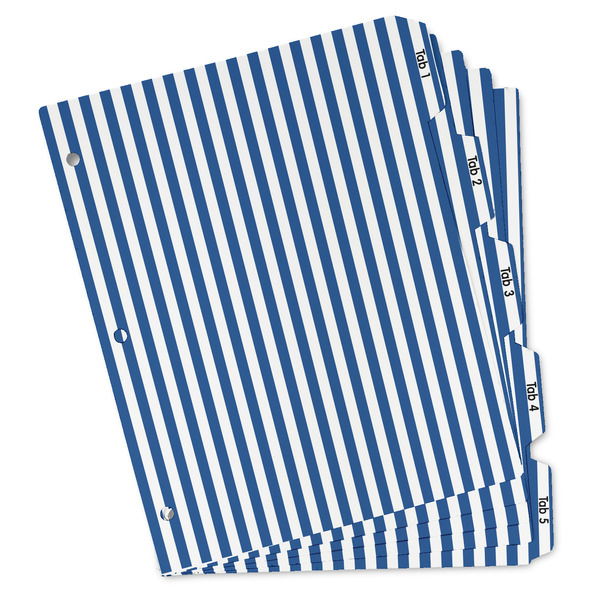 Custom Stripes Binder Tab Divider - Set of 5 (Personalized)