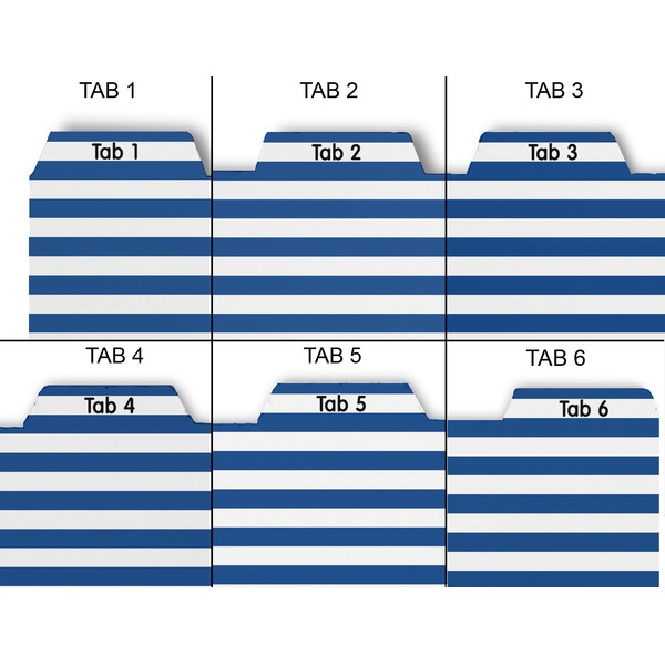Stripes Page Dividers - Set of 6 - Approval