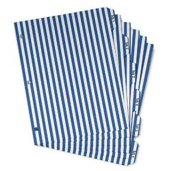 Stripes Binder Tab Divider - Set of 6 (Personalized)