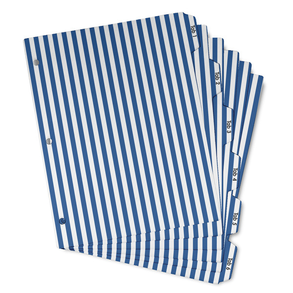 Custom Stripes Binder Tab Divider - Set of 6 (Personalized)