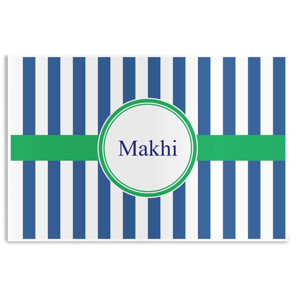 Custom Stripes Disposable Paper Placemats (Personalized)